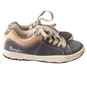 Simple OS Sneakers Gray Suede Skater Size 7